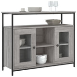 Buffet sonoma gris 100x35x80 cm bois d'ingénierie