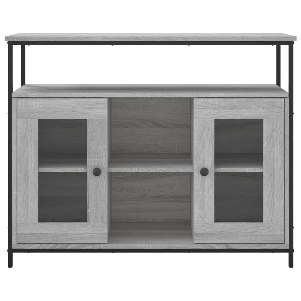 Buffet sonoma gris 100x35x80 cm bois d'ingénierie