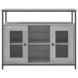 Buffet sonoma gris 100x35x80 cm bois d'ingénierie