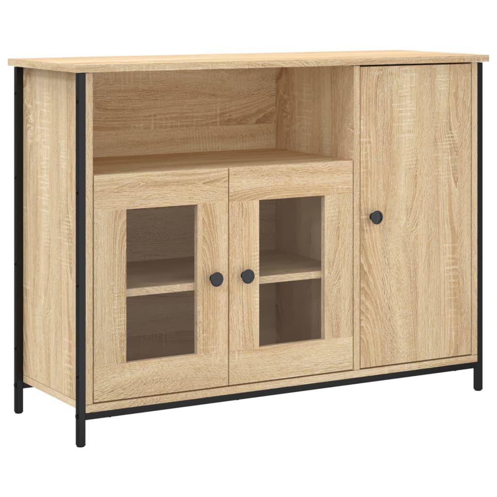 Sonoma oak sideboard 100x35x75 cm engineered wood