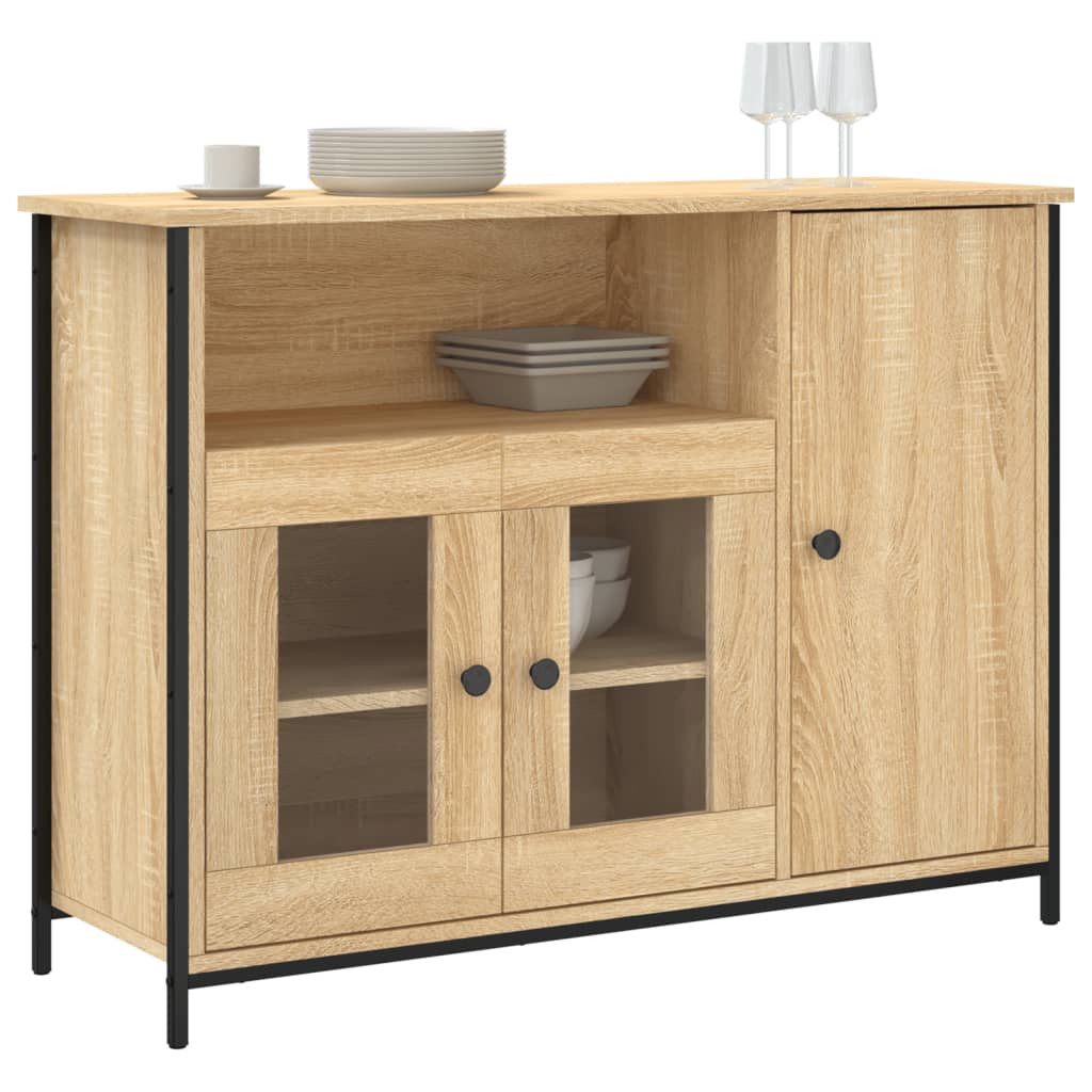 Sonoma oak sideboard 100x35x75 cm engineered wood