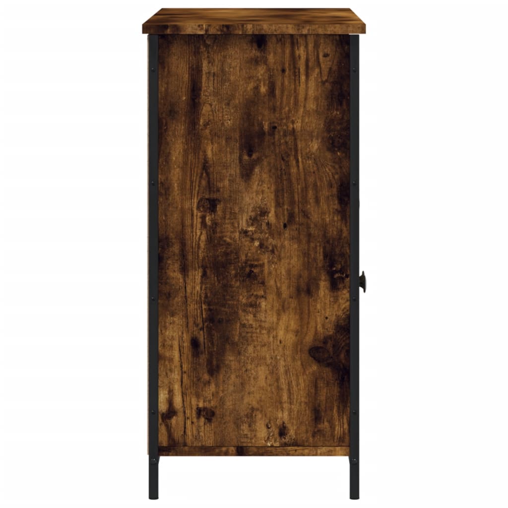 Buffet chêne fumé 100x35x75 cm bois d'ingénierie