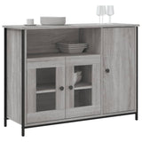 Buffet sonoma gris 100x35x75 cm bois d'ingénierie