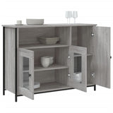 Buffet sonoma gris 100x35x75 cm bois d'ingénierie