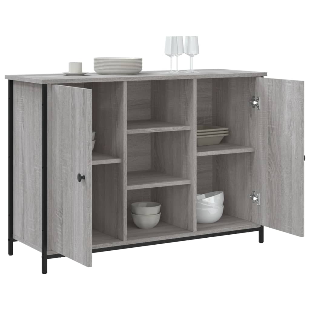 Buffet sonoma gris 100x35x70 cm bois d'ingénierie