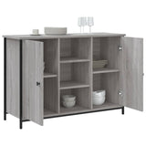 Buffet sonoma gris 100x35x70 cm bois d'ingénierie