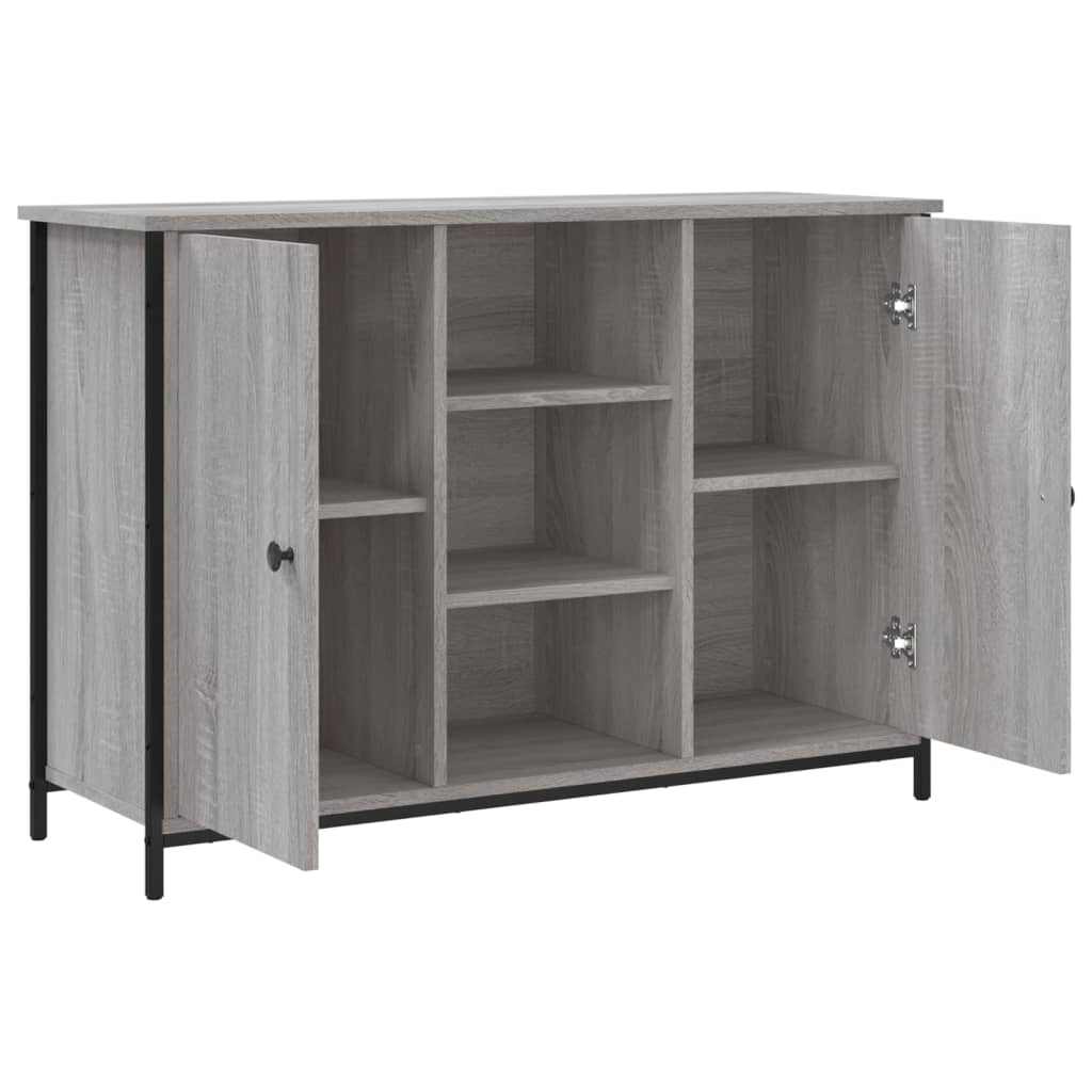 Buffet sonoma gris 100x35x70 cm bois d'ingénierie