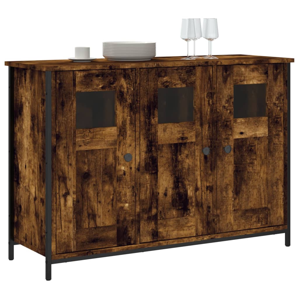 Sideboard aus geräucherter Eiche, 100 x 35 x 70 cm, Holzwerkstoff