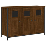 Brown oak sideboard 100x35x70 cm engineered wood