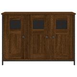 Brown oak sideboard 100x35x70 cm engineered wood