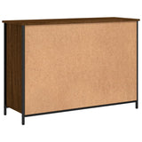 Brown oak sideboard 100x35x70 cm engineered wood