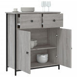 Buffet sonoma gris 70x30x80 cm bois d'ingénierie