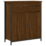 Brown oak sideboard 70x30x80 cm engineered wood