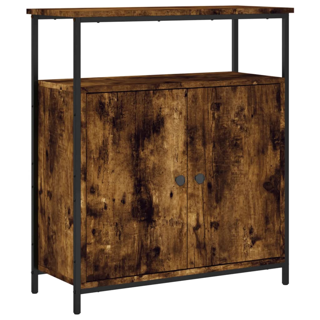 Sideboard aus geräucherter Eiche, 70 x 30 x 80 cm, Holzwerkstoff