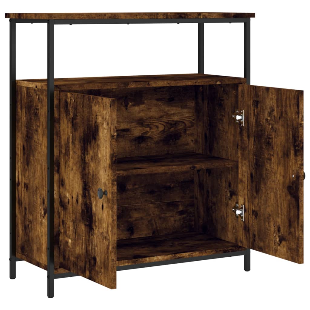 Sideboard aus geräucherter Eiche, 70 x 30 x 80 cm, Holzwerkstoff