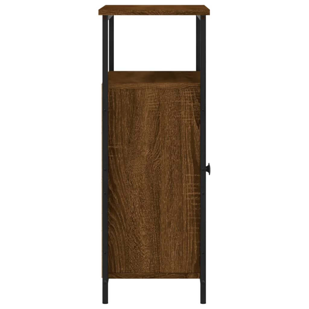 Buffet chêne marron 70x30x80 cm bois d'ingénierie