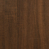 Brown oak sideboard 70x30x80 cm engineered wood