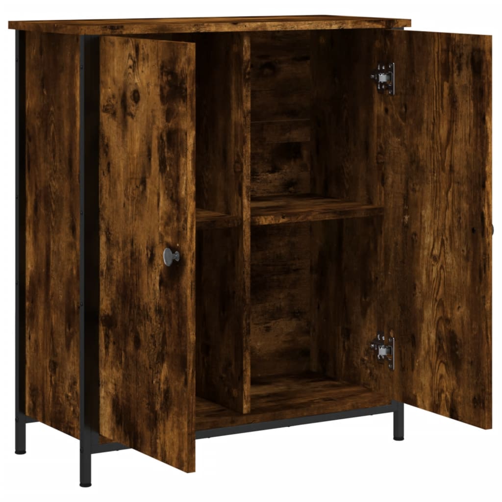 Sideboard aus geräucherter Eiche, 70 x 30 x 80 cm, Holzwerkstoff