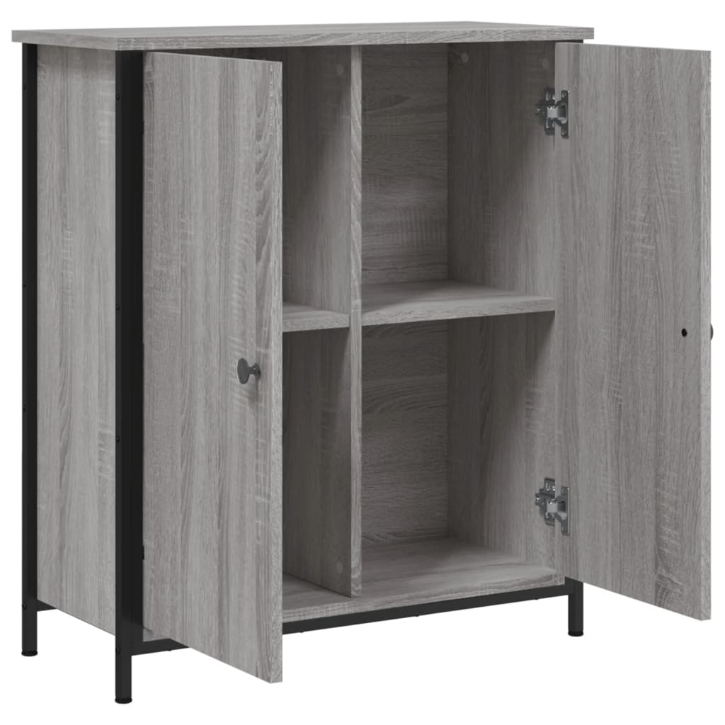 Sonoma graues Sideboard 70x30x80 cm, Holzwerkstoff