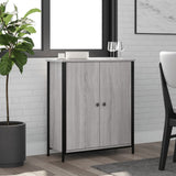 Sonoma graues Sideboard 70x30x80 cm, Holzwerkstoff