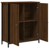 Brown oak sideboard 70x30x80 cm engineered wood