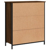 Brown oak sideboard 70x30x80 cm engineered wood