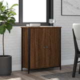 Brown oak sideboard 70x30x80 cm engineered wood