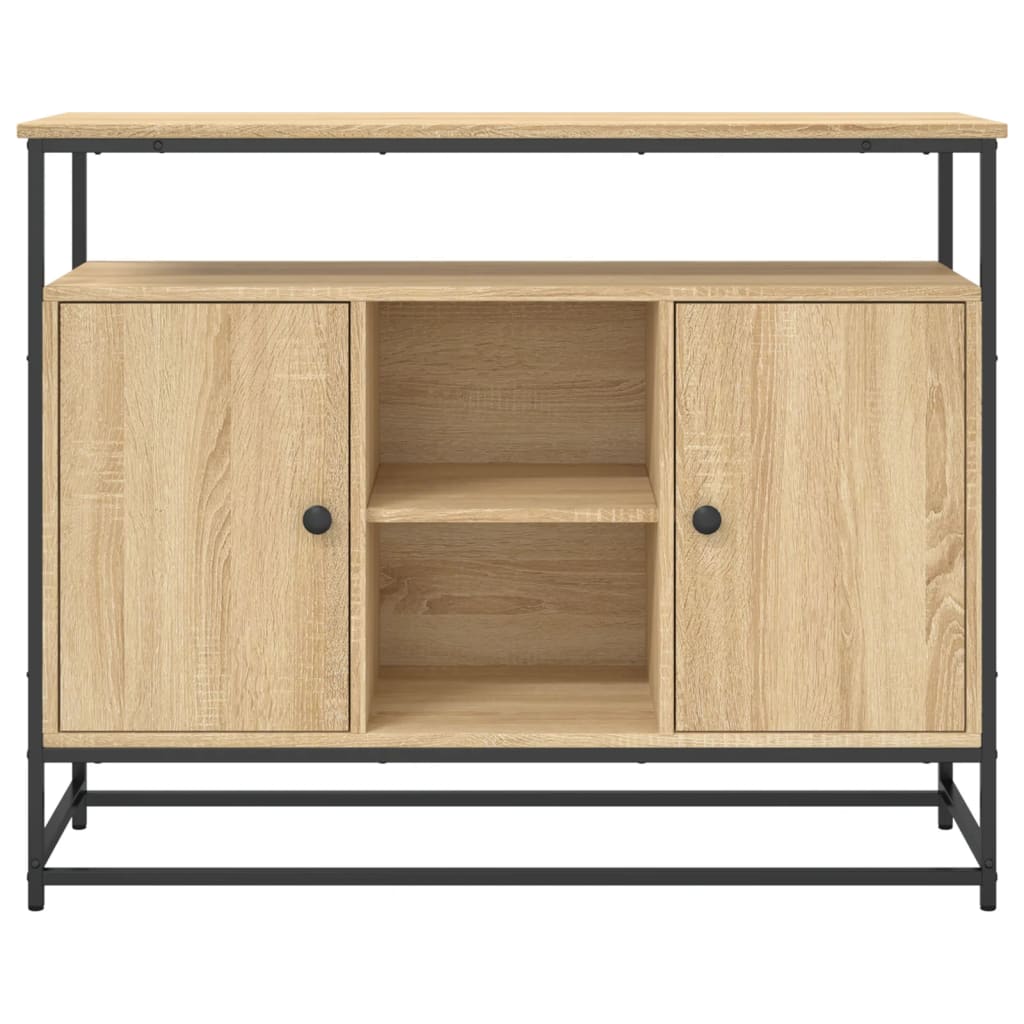 Sonoma oak sideboard 100x35x80 cm engineered wood