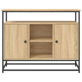 Sonoma oak sideboard 100x35x80 cm engineered wood