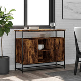 Smoked oak sideboard 100x35x80 cm engineered wood