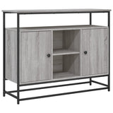 Buffet sonoma gris 100x35x80 cm bois d'ingénierie