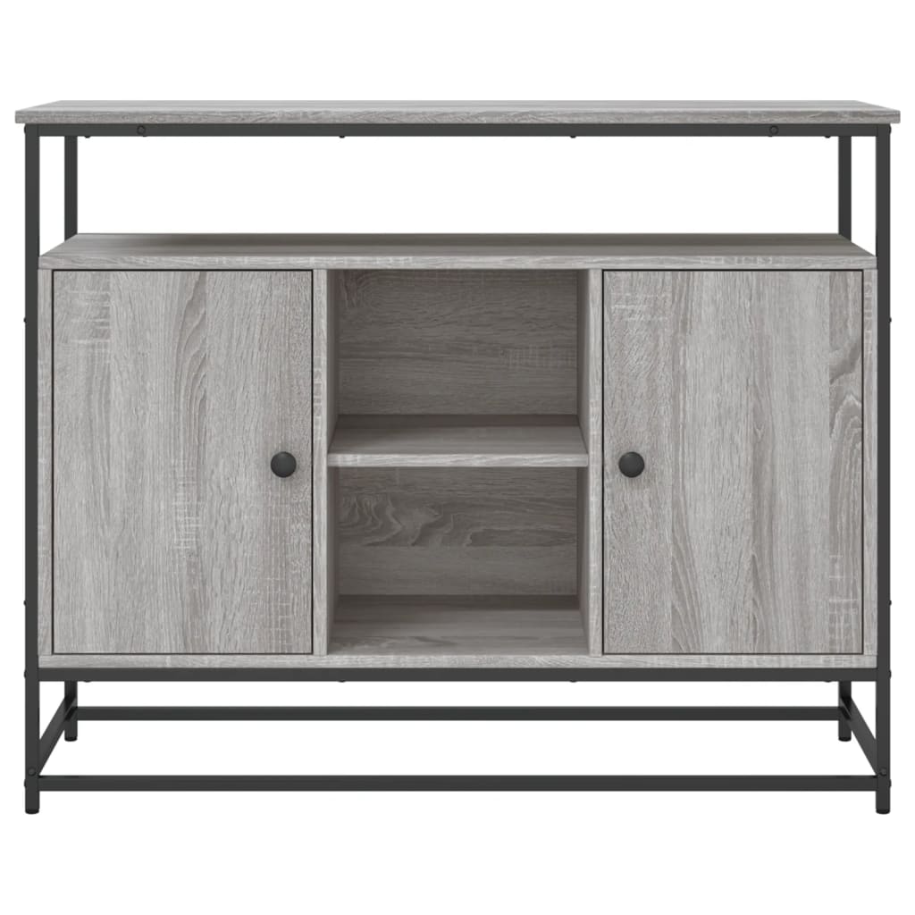 Buffet sonoma gris 100x35x80 cm bois d'ingénierie