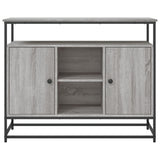 Buffet sonoma gris 100x35x80 cm bois d'ingénierie