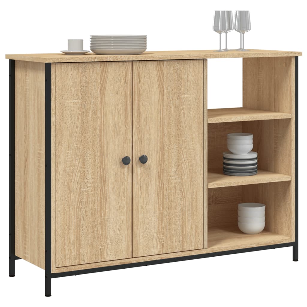 Sonoma oak sideboard 100x33x75 cm engineered wood