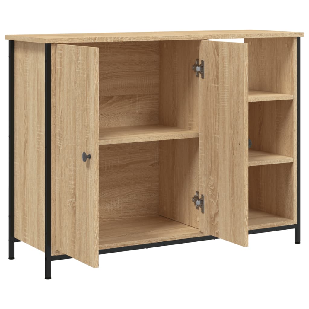 Sonoma oak sideboard 100x33x75 cm engineered wood