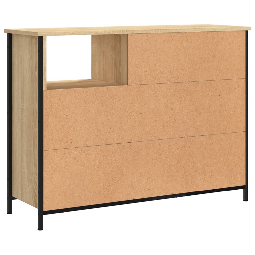 Sonoma oak sideboard 100x33x75 cm engineered wood