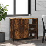 Sideboard aus geräucherter Eiche, 100 x 33 x 75 cm, Holzwerkstoff