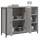 Buffet sonoma gris 100x33x75 cm bois d'ingénierie