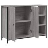 Buffet sonoma gris 100x33x75 cm bois d'ingénierie