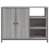 Buffet sonoma gris 100x33x75 cm bois d'ingénierie