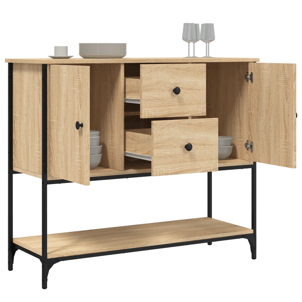 Buffet chêne sonoma 100x36x85 cm bois d'ingénierie