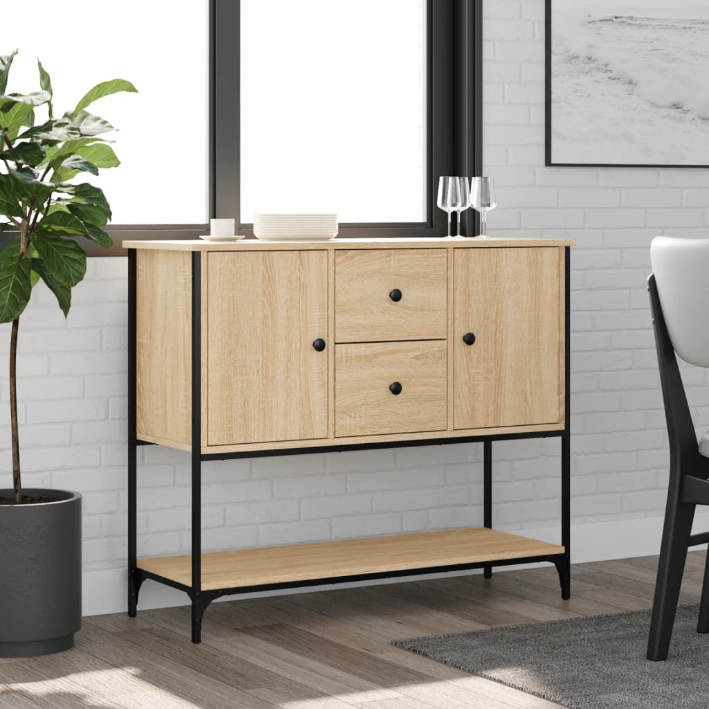 Sonoma oak sideboard 100x36x85 cm engineered wood