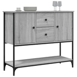 Buffet sonoma gris 100x36x85 cm bois d'ingénierie