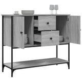 Buffet sonoma gris 100x36x85 cm bois d'ingénierie