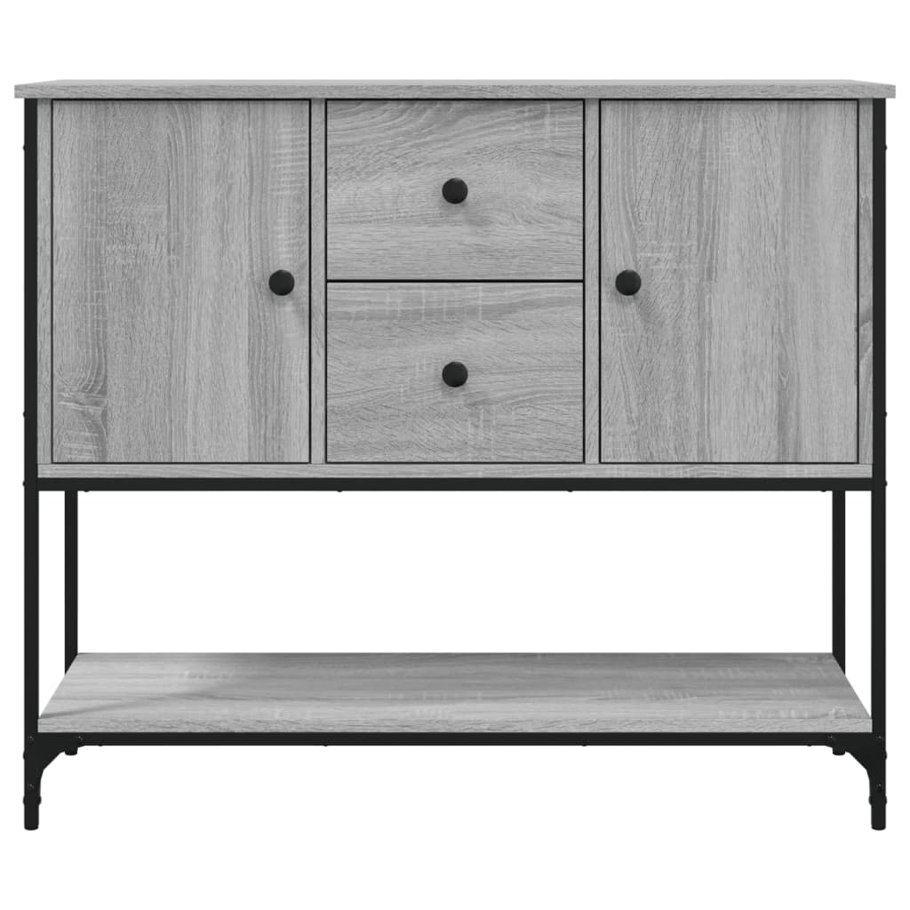 Buffet sonoma gris 100x36x85 cm bois d'ingénierie