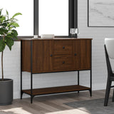 Brown oak sideboard 100x36x85 cm engineered wood