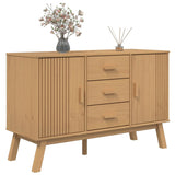 OLDEN braunes Sideboard 114x43x73,5 cm aus massivem Kiefernholz