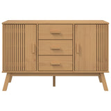 OLDEN braunes Sideboard 114x43x73,5 cm aus massivem Kiefernholz