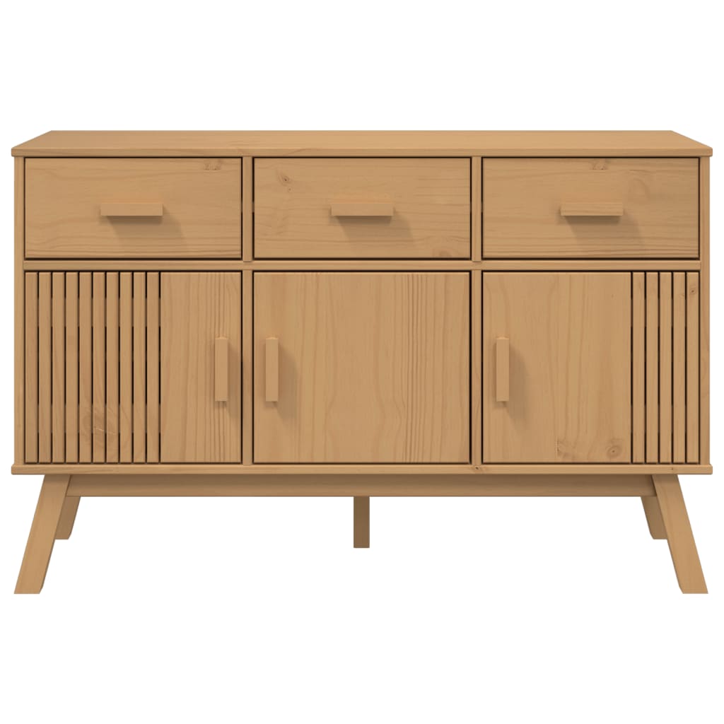 Buffet OLDEN marron 114x43x73,5 cm bois massif de pin