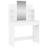 Dressing table with white mirror 96x39x142 cm